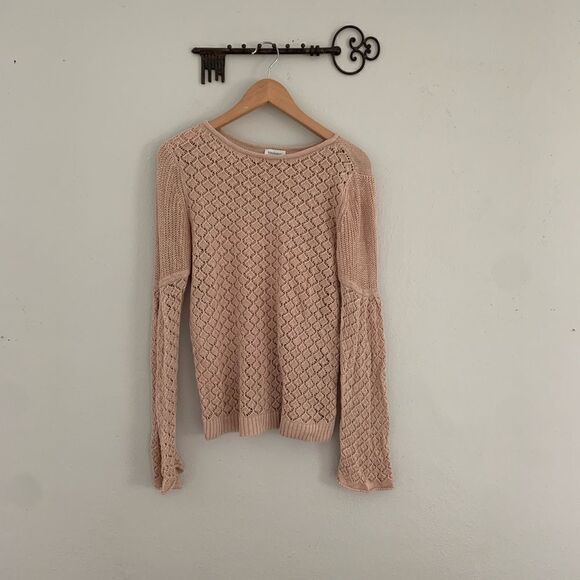 Sundance linen blend loose knit sweater size woman’s small - Picture 1 of 8